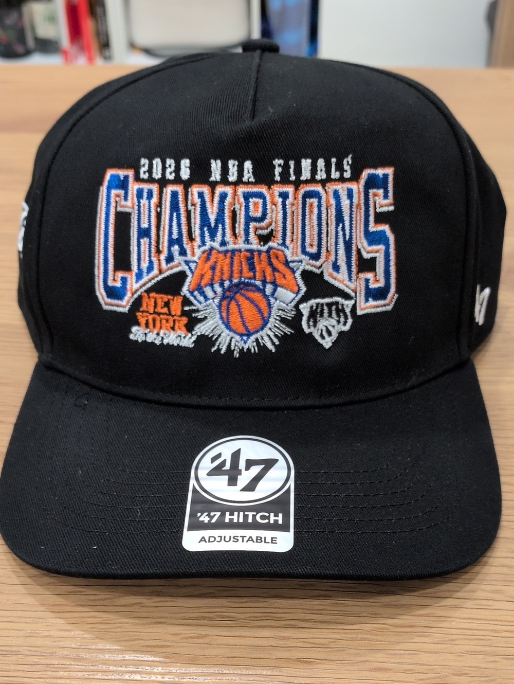 Kith X New York Knicks Black and Orange Champions Hat 47 Hitch